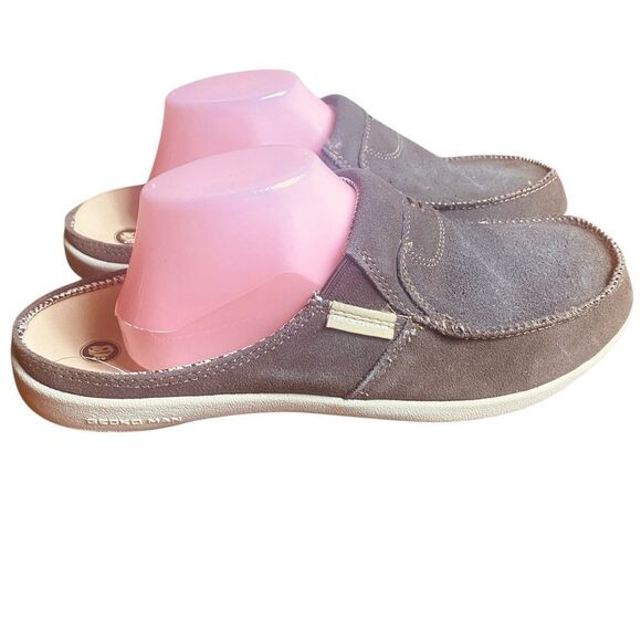 Gecko Man Suede Slip-On Loafers Memory Foam Insole Moccasin Design Shoe - Picture 2 of 9